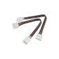 SODIAL (R) RGB LED Strip Light 4-pin male to 10 mm wide connectors Cable (Electronics)