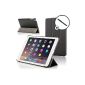 ForeFront Cases® New Apple iPad Air Leatherette Case Cover / Stand - Magnetic Auto Sleep / Wake function for 2013. iPad Air + WiFi 16GB, 32GB, 64GB, 128Gb - incl. Stylus pen - Black (Electronics)