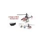 4.5 CHANNEL CAMERA HELICOPTER 70cm MJX CAM SET + Celric F645 Single Blade 2.4Ghz LCD REMOTE CONTROL + SPARE PARTS SET GYROSCOPE MODEL READY TO FLY (Toys)