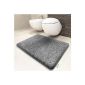 Light gray Bath mats | Oeko-Tex 100 certified and washable | very soft fur | several sizes to choose from - 50x80cm