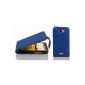 Cadorabo!  PREMIUM - Flip Style Case Design for HTC ONE X ONE X + in KING'S BLUE (Wireless Phone Accessory)