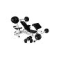 Gorilla Sports Weight Bench with dumbbell set Universal power station with 100kg plastic set, 10,000,411 (equipment)