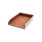 Letter tray in leather look