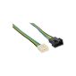 InLine fan cable extension PWM, 4-pin Molex plug / socket, 0.7m [PC] (optional)