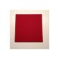 Hey-Sign Felt seat pads with anti-slip coating, red, 35 cm x 35 cm