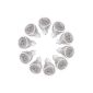 SODIAL (R) 3 10 x GU10 LED Bulb Dimmable Bulb Spot Light Warm White High Power