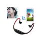 Sport Bluetooth Stereo Headset Headphone Headset for Samsung Galaxy Note 3 Note 2 Note 1 S4 S3 S2 Red (Electronics)
