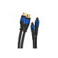 deleyCON HDMI Cable + Toslink optical digital audio cable (2m - 2 cable).