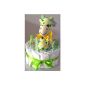 Elves stable Windeltorte / Pampers cake with toys and Schnullertkette as a great gift / gift for birth or baptism with optional name of the baby (Baby Product)