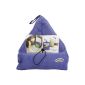 The Book Seat - book holder cushion Tablet PC and other - blue (Book cloth)