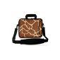 Sidorenko designer laptop bag in two sizes 15 inches - 15.6 inches / 17 inches -. 17.3 // with strap + handle including additional compartment for mouse and charger at the front of the bag laptop bag Messenger Bag Shoulder Bag Bag