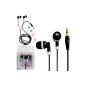 LUPO Earbud for Apple iPhone 4S 5S May 4 iPad iPod Samsung HTC LG Sony MP3 MP4 Phones - Black (Electronics)