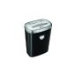 Fellowes Powershred 53C paper shredder, cutting capacity: 10 sheets (particle cut), black / silver-gray (Office supplies & stationery)