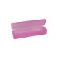 Hygiene box Kundenbox Feilenbox Arbeitsmaterial box pink transparent 220x65x35 mm LxWxH (Misc.)