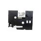 1 x TZ231 (12mm x 8m) tape cassette black on white label tape compatible with Brother P-Touch (Office supplies & stationery)