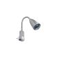 Paulmann 99829 Galeria Flexus I plug light 40W E14 max.1x brushed iron 230V metal (household goods)