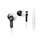 Philips TX1WT Earphones with Microphone + Noise Isolation White (Electronics)