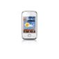Samsung C3310 Player Mini 2 Smartphone EDGE Quad Band Bluetooth White (Electronics)