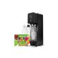 SodaStream machine Sourcemega Sodas Pet Bottles 1 + 2 + 1 L 12 flavors Discovery Offer Black (Housewares)
