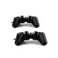 CSL - 2x Gamepad for Playstation 2 PS2 Dual Vibration - Joypad Controller Set | Black (Video Game)