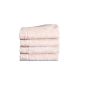 Countess of Liebstedt 23-160039 towel, 50 x 100 cm, cotton and raw silk, ecru (household goods)