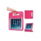 Moko Apple iPad Air 2 Case (iPad 6) - Children EVA Case Cover Shockproof Protector Support Convertible with carrying handle for Apple Tablet iPad Air 2 (iPad 6) iOS 9.7 Inches 8 MAGENTA (Personal Computers)