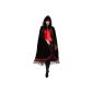 Damenkostüm Cape in black and red with lace for Halloween vampire (Toys)