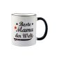 Mug World's Best Mum Vintage Style - Gift - Mother - Mother's Day - Mother's Day gift (household goods)
