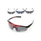 OUTERDO eyewear Sports glasses Bicycle glasses Bicycle glasses glasses with 4 pairs of interchangeable lenses different colors (Misc.)