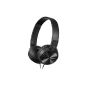Sony MDR-ZX110NA foldable headband headphones with Digital Noise Canceling, Black (Electronics)