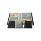 Large elegant CREDIT and business cards with contrasting stitching 24 compartments MJ DESIGN GERMANY SCHWARZ MADE IN EU