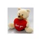 Bear with Heart beige plush 13cm of Carl Dick (Toys)