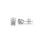 Mother's Day gift for mom MARENJA Silver Gift Woman Earrings Studs Women-Rond Sterling Silver 925/1000-Cubic Zirconia Jewelry Classic--02000408 (Jewelry)