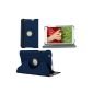 Light weight with 360 ° Leather Case Cover Case Cover for the new LG G Pad 8.3 inch V500 with Auto Sleep Wake up function (All color available) + Screen Protector & Stylus (Navy)