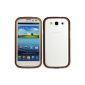 AVANTO BLADE Aluminum Bumper Case Case Case Back Cover for Samsung Galaxy S3 GT-I9300 / GT-I9305 LTE - brown (Electronics)