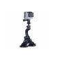 Smatree double suction cup with large suction + 1/4 inch tripod thread adapter + thumbscrew for GoPro Hero 4, 3+, 3, 2.1, sj4000;  and for cameras and camcorders with 1/4 inch mount (Electronics)