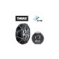 Snow chains Thule CB-12 car for the tire size 215/65 R16 price performance winner (1 set - 2 pieces snow chains)