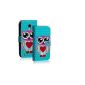 Cool Gadget PREMIUM Wallet bag with owls - Case for Samsung Galaxy S4 motif 6 (Electronics)