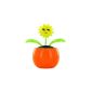 Loose Flower, Solar Flower, select Solar Flower Flip Flap Flower with Face SB-06, color: orange 06