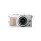 Olympus PEN E-PL5 system camera (16 megapixels, 7.6 cm (3 inches) touch screen image stabilized) Kit incl. 14-42mm Objekitv White (Electronics)
