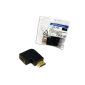 LogiLink AH0008 HDMI Adapter 90 ° flat Angeled, 19-pin male to 19-pin female, (Gold) (Accessories)