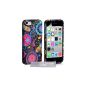 Yousave Accessories Silicone Gel Case for iPhone5C Multicolor Pattern Medusa (Accessory)