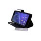 Deluxe Stand Case Cover Black & Portfolio Sony XPERIA Z2 and 3 + PEN FILM OFFERED!  (Electronic devices)