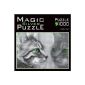 MIC 390.5 - Silver Magic Puzzle - Cool Cat (silver effect) - Puzzle 1000 pieces (Toys)