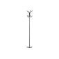 Premier Housewares Freestanding coat stand with colored ball hook 184 cm chrome (household goods)