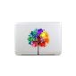 Vati removable Leaves Art Colorful Tree Skin Vinyl Decal Sticker Best perfect for Apple Macbook Pro Air Mac 13 