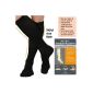 2 PAIR compression stockings black.  Great quality, hand-linked lace in 3 sizes (Personal Care)