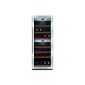 CASO WineMaster 38 Design wine refrigerator for up to 38 bottles (up to 310 mm height), two temperature zones 5-22 ° C, energy class A (Misc.)