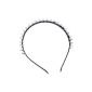 EOZY Punk Headband Headband with Plastic Rivets Studded Women Girl Hairstyle Silver (Health and Beauty)