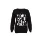 Fast Fashion - Sweatshirt Geek Brooklyn Boy Cocaine Printing - Women (EUR (36-38), Black Vouge) (Clothing)